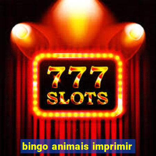 bingo animais imprimir